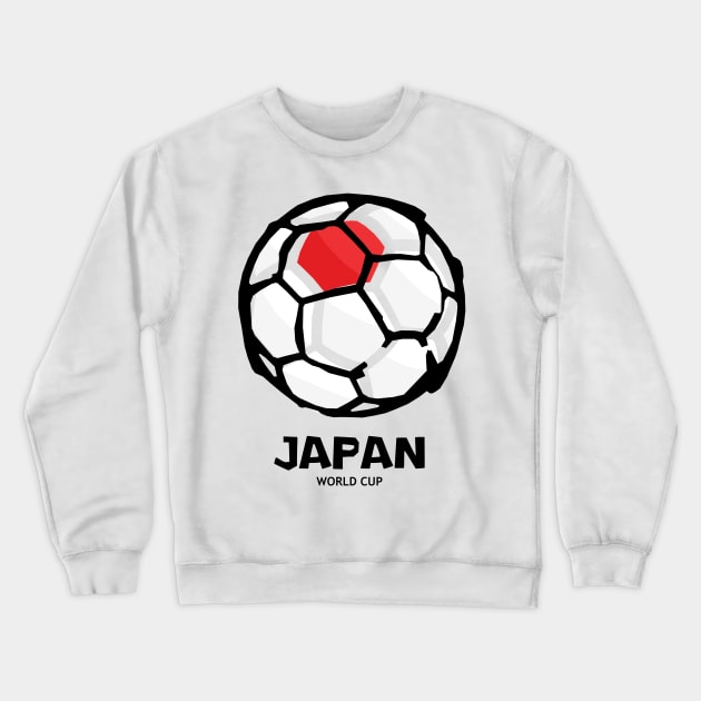 Japan Football Country Flag Crewneck Sweatshirt by KewaleeTee